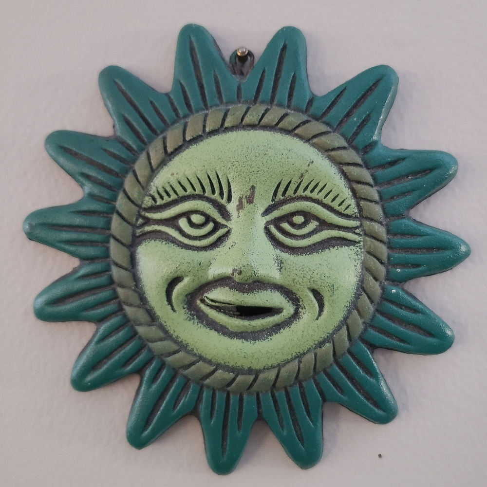 Terracotta Sun and Moon Wall Decor - Picture 8 of 13